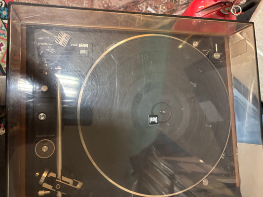 Dual 510 Plattenspieler Belt Drive Riemenantrieb geprüft funktionstüchtig/Haube mit Kratzer