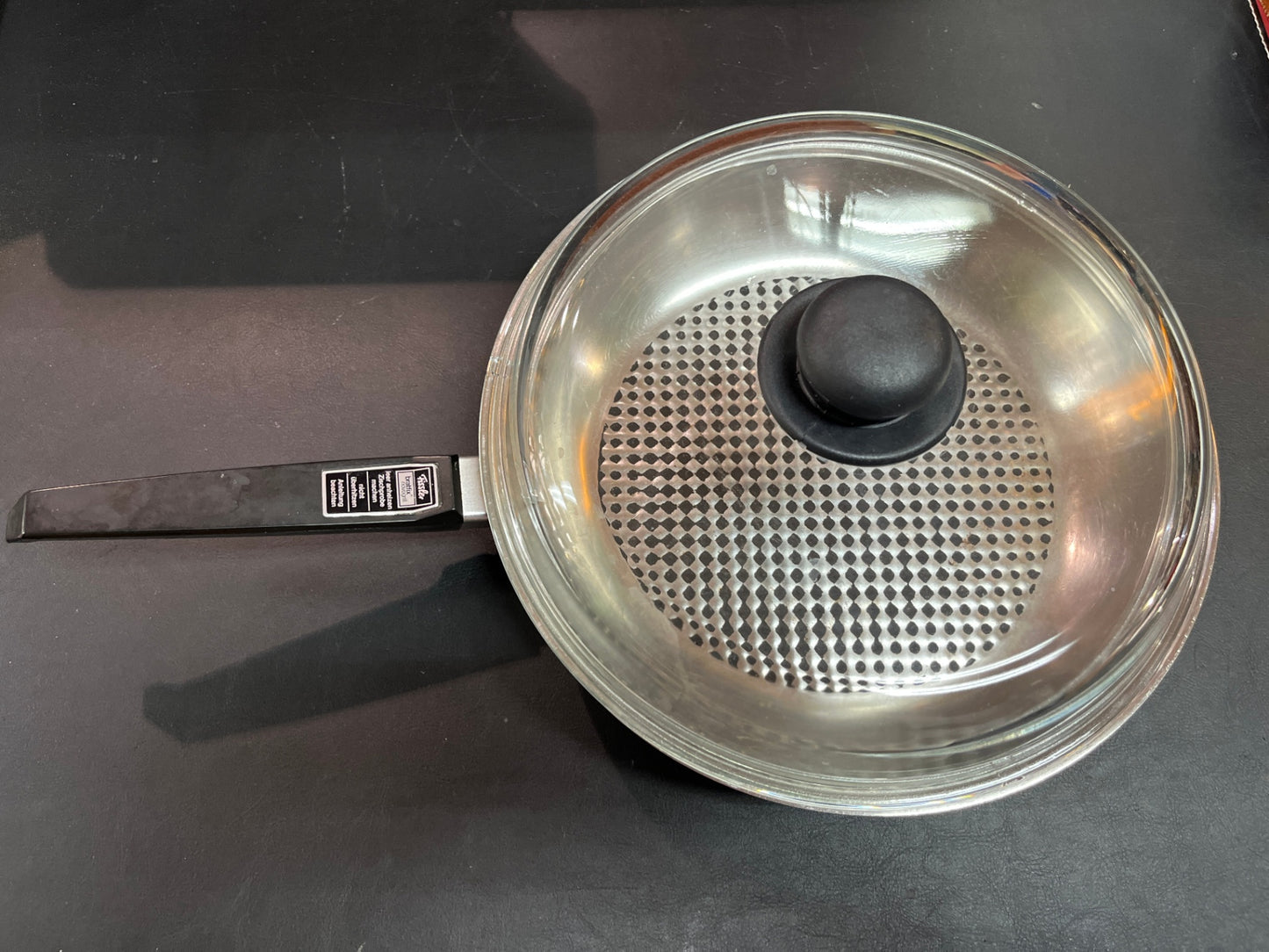 Fissler bratfix novogrill Pfanne ca. 30 cm Glasdeckel Thermicboden