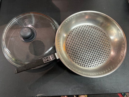 Fissler bratfix novogrill Pfanne ca. 30 cm Glasdeckel Thermicboden