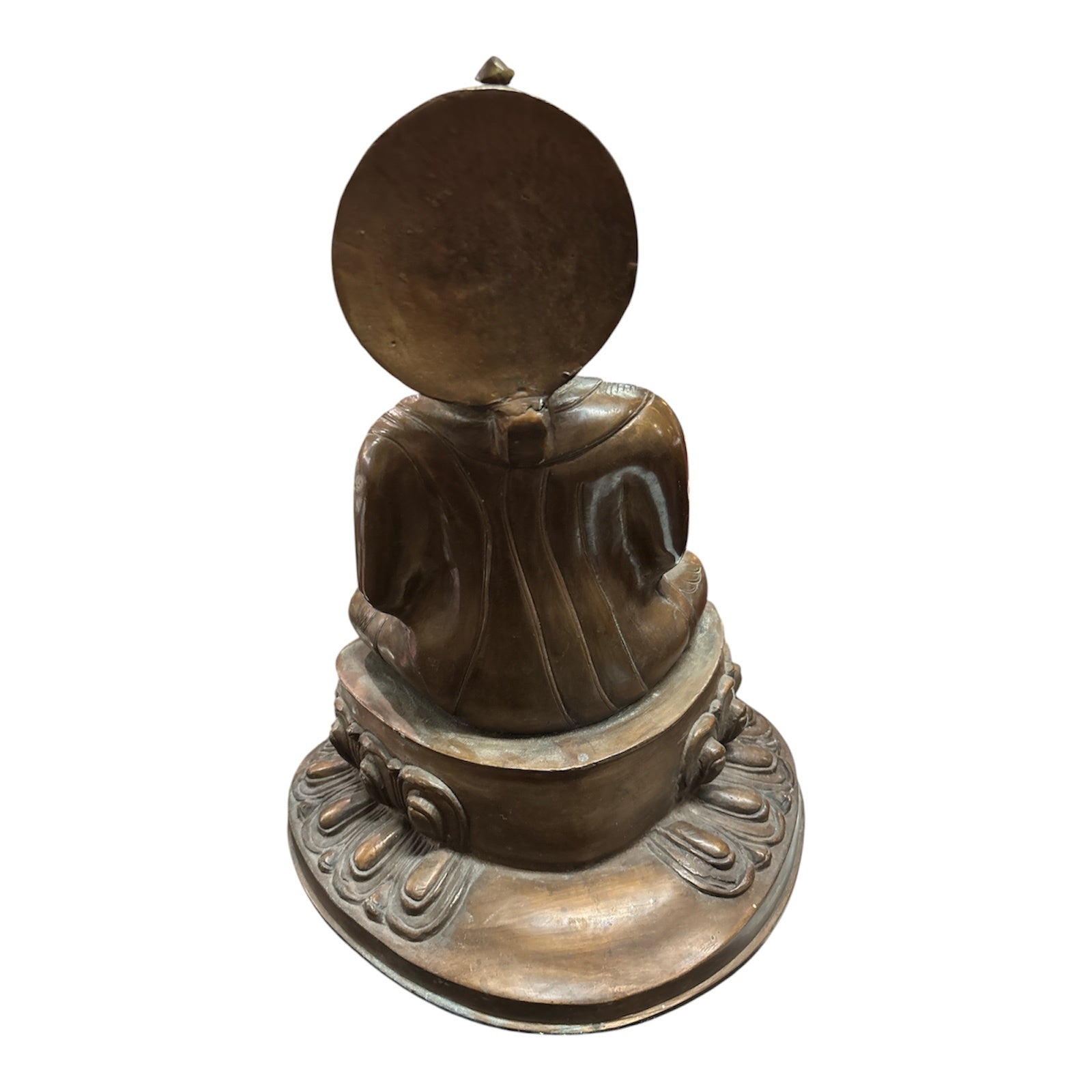 Buddha Figur – Vollmetall – 9 kg – bronzefarben – Metallguss