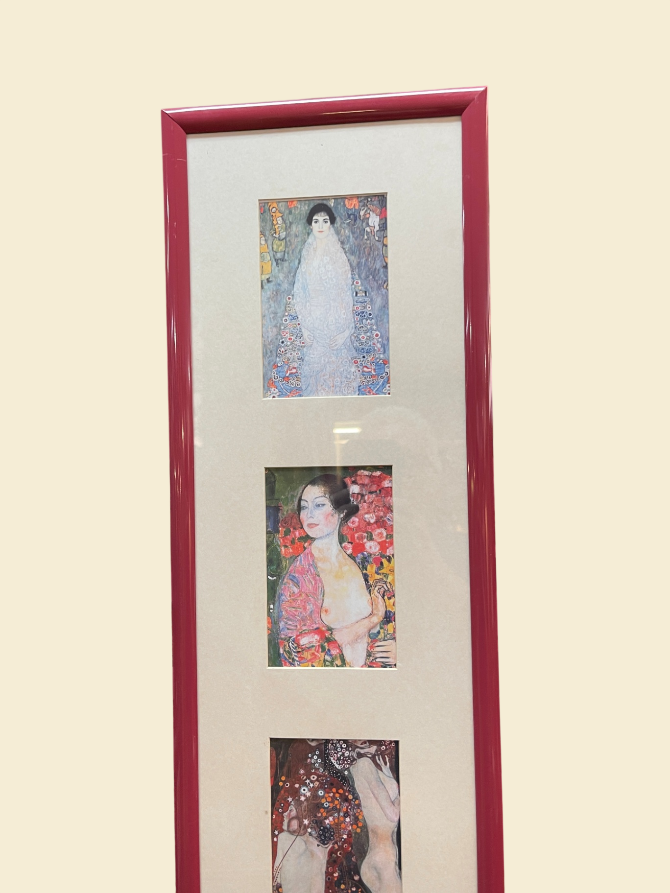 2 Bilderleisten Gustav Klimt – 5 Kunstdrucke je Rahmen – gerahmt