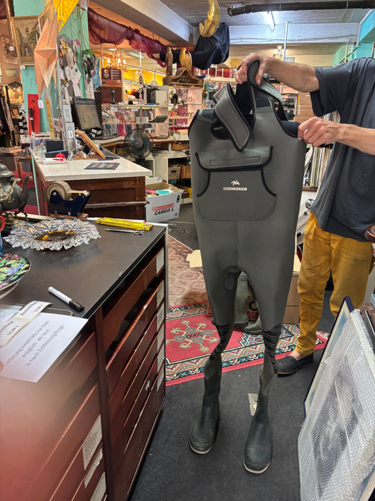 Cormoran Neopren Wathose mit Watstiefeln Gr. 38 Anglerhose