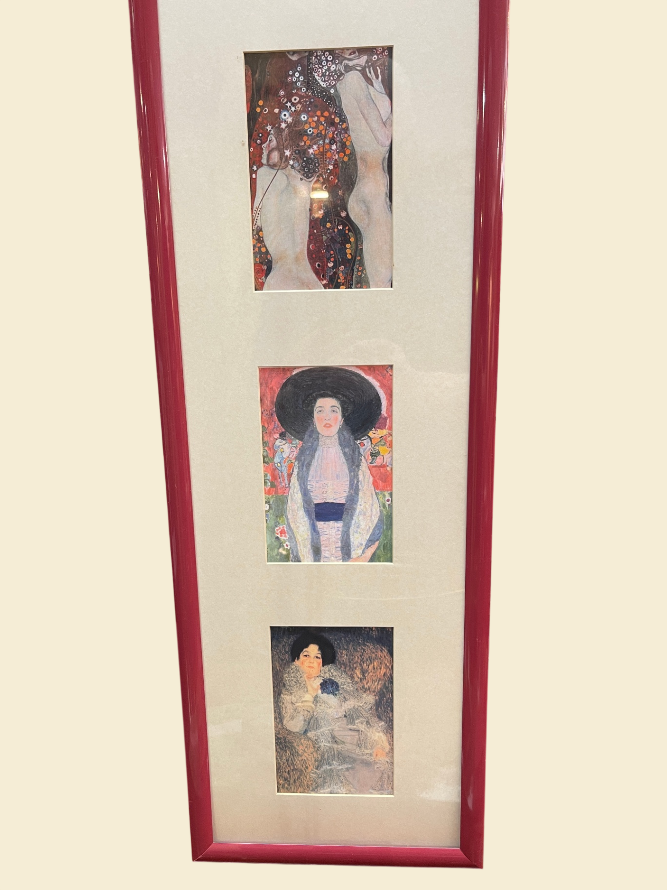2 Bilderleisten Gustav Klimt – 5 Kunstdrucke je Rahmen – gerahmt