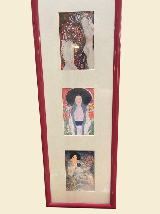 2 Bilderleisten Gustav Klimt – 5 Kunstdrucke je Rahmen – gerahmt