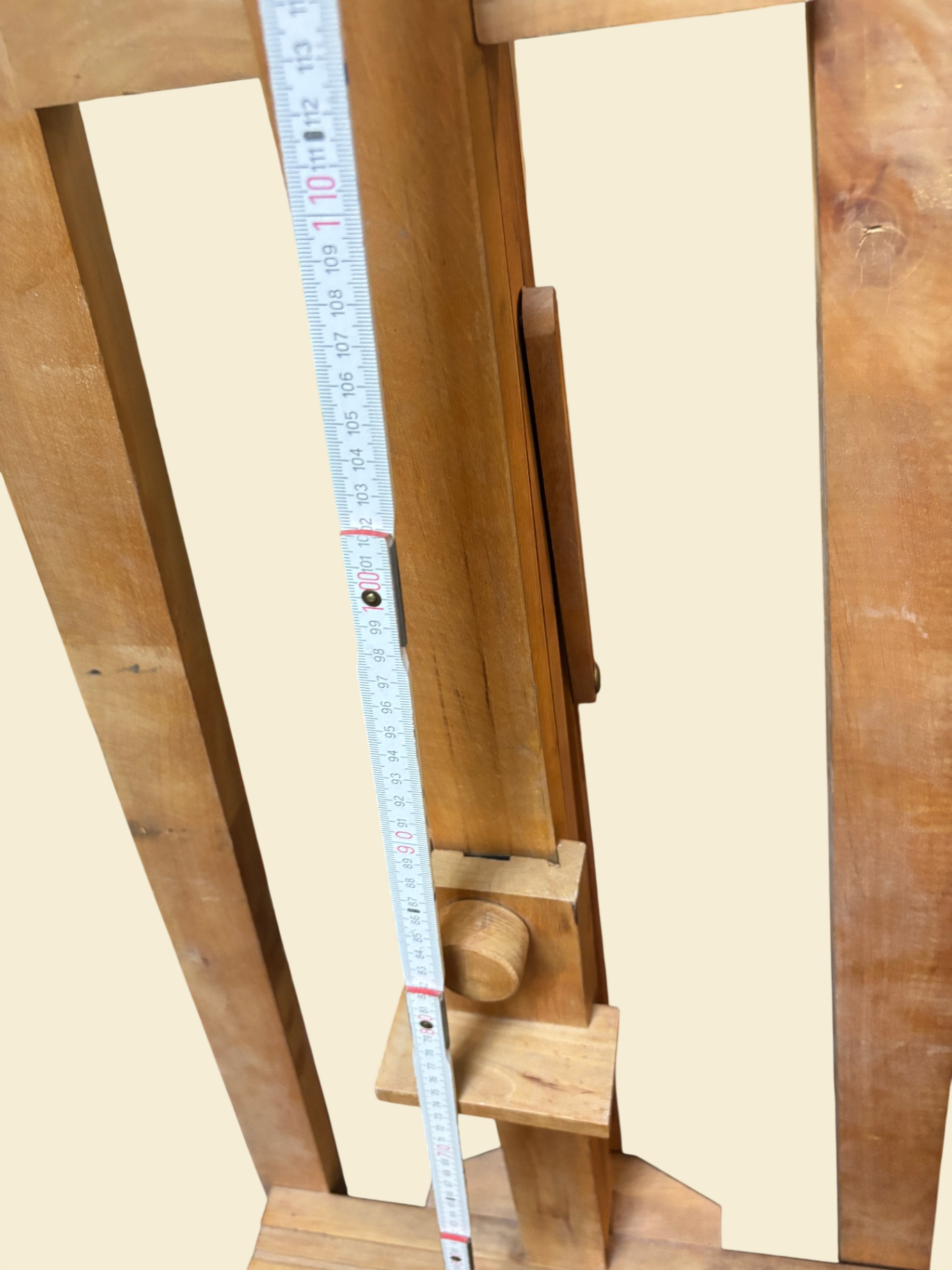 Staffelei aus Massivholz höhenverstellbar Atelier Malstaffelei 112 cm