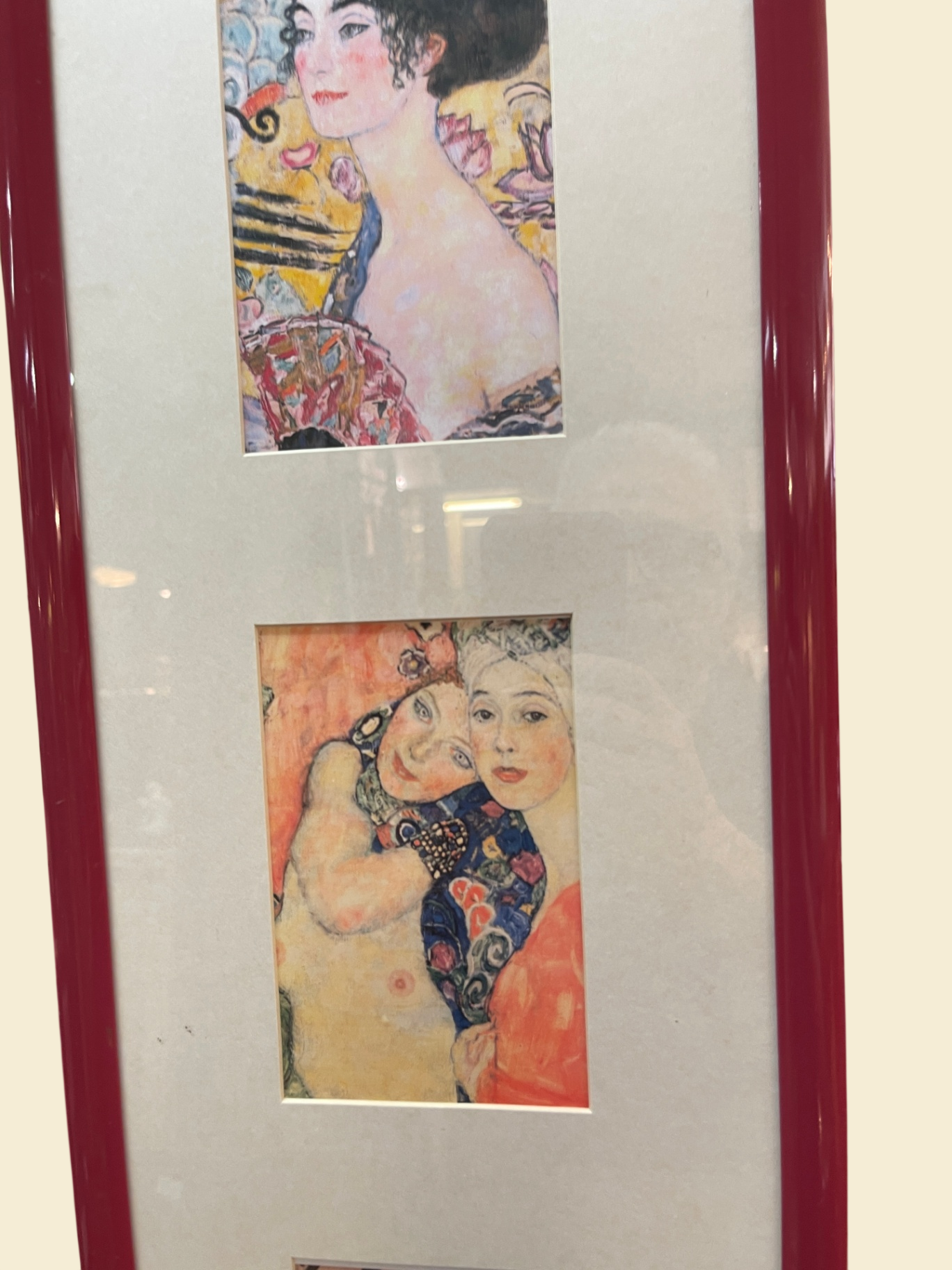 2 Bilderleisten Gustav Klimt – 5 Kunstdrucke je Rahmen – gerahmt