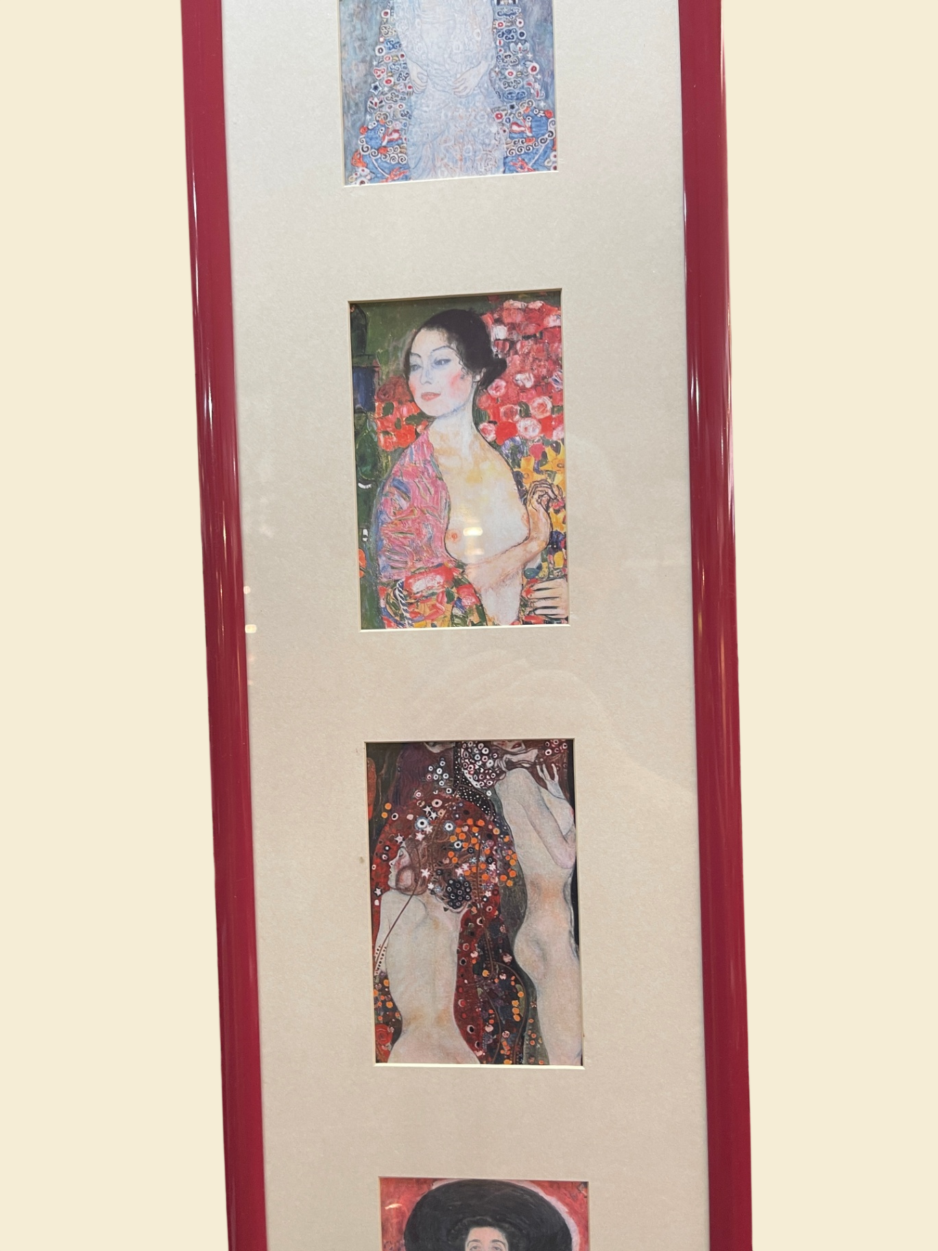 2 Bilderleisten Gustav Klimt – 5 Kunstdrucke je Rahmen – gerahmt