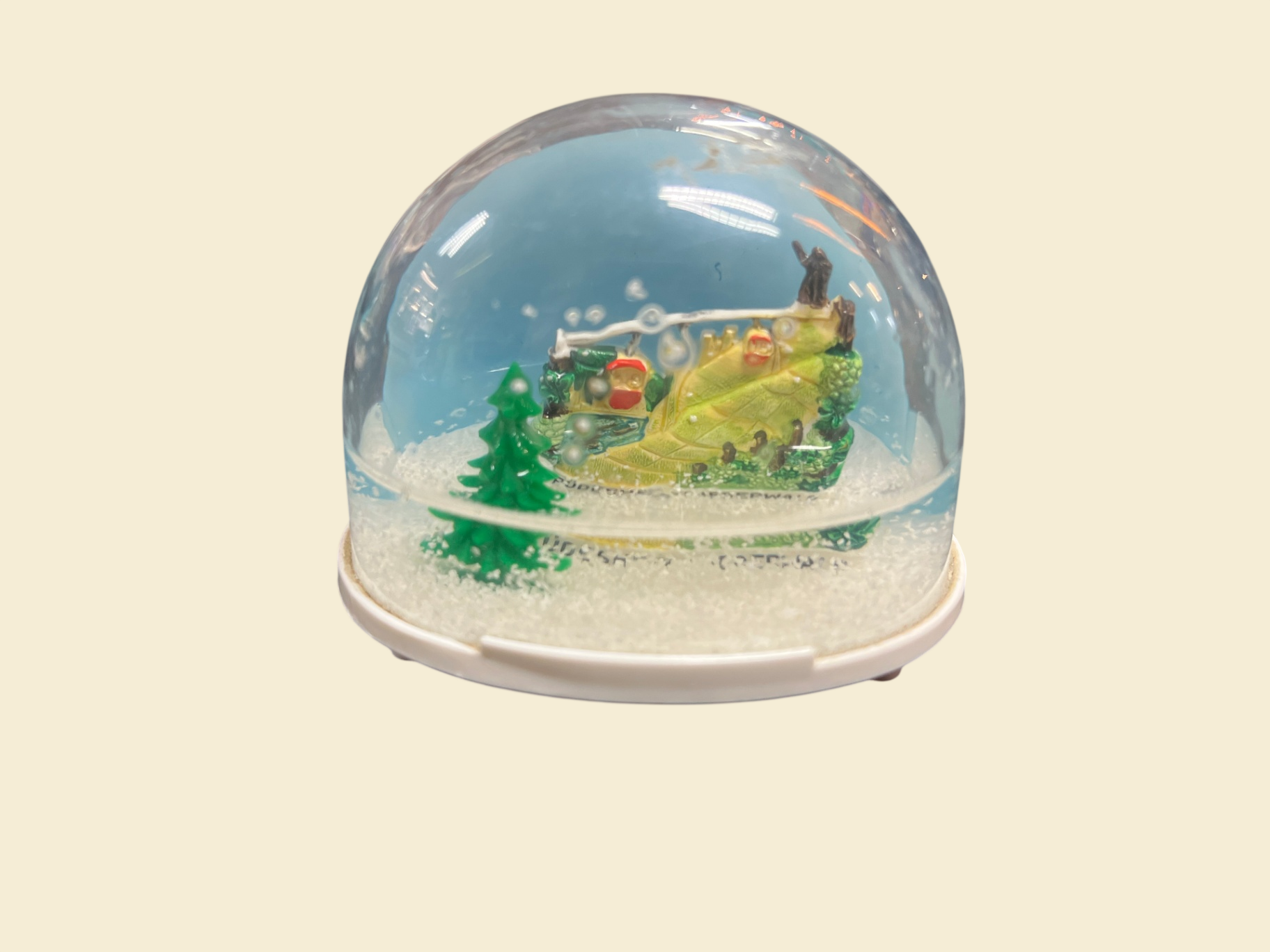 2 Schneekugeln Rüdesheim Niederwald Souvenir Kunststoff klein