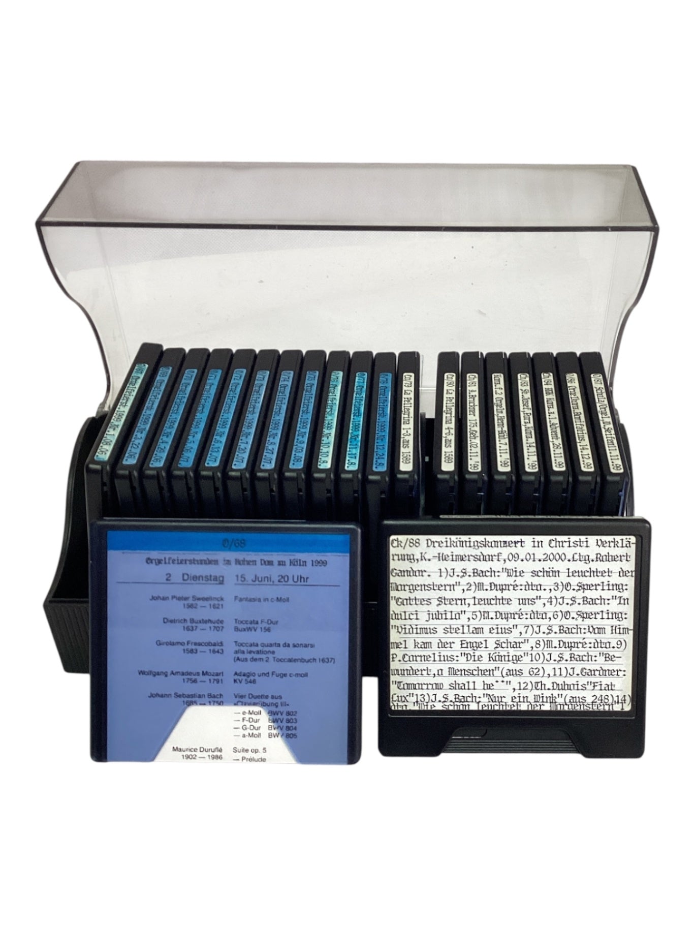 21 Sony MiniDisc MDW-60 60 Min. mit Hüllen und Aufbewahrungsbox
