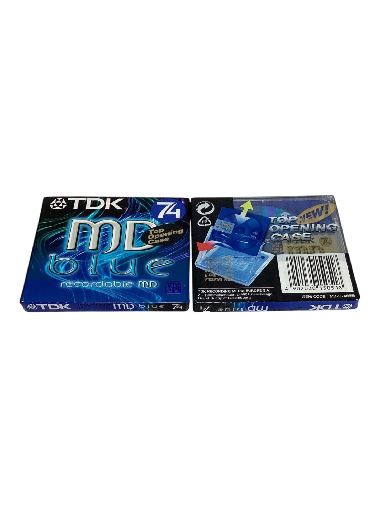 2 x TDK MD Blue 74 Recordable MiniDisc 74 Min. in OVP