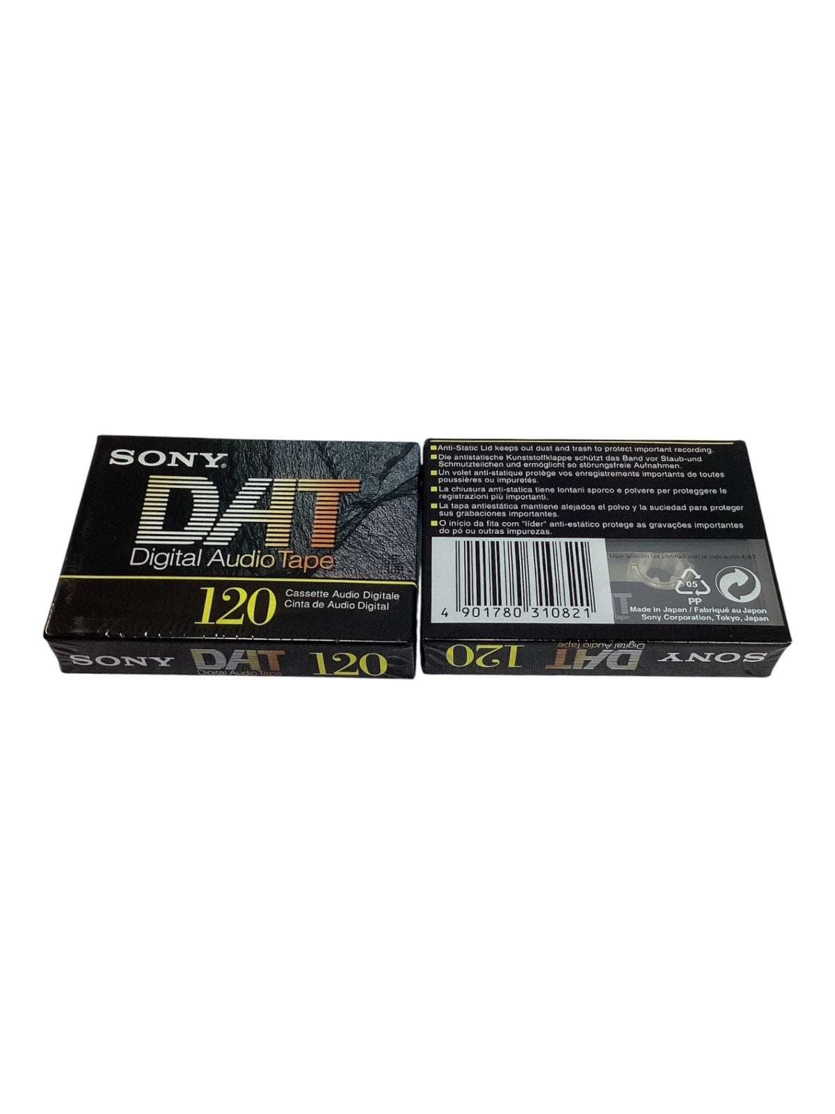 2 x Sony DAT 120 Digital Audio Tape 120 Min. in Originalverpackung