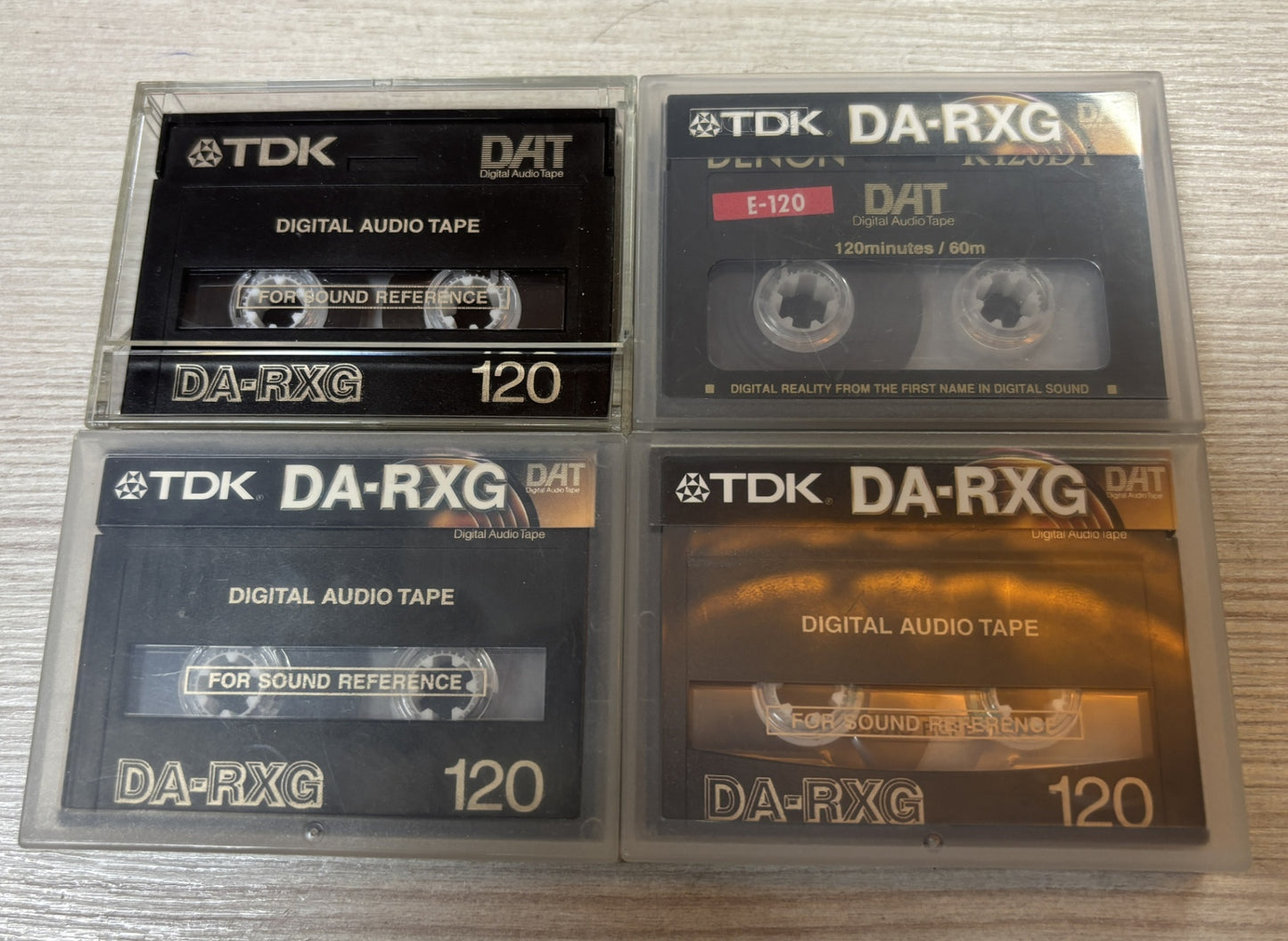 6 DAT-Kassetten Sony TDK Denon DA-RXG 120 Min. einmal bespielt