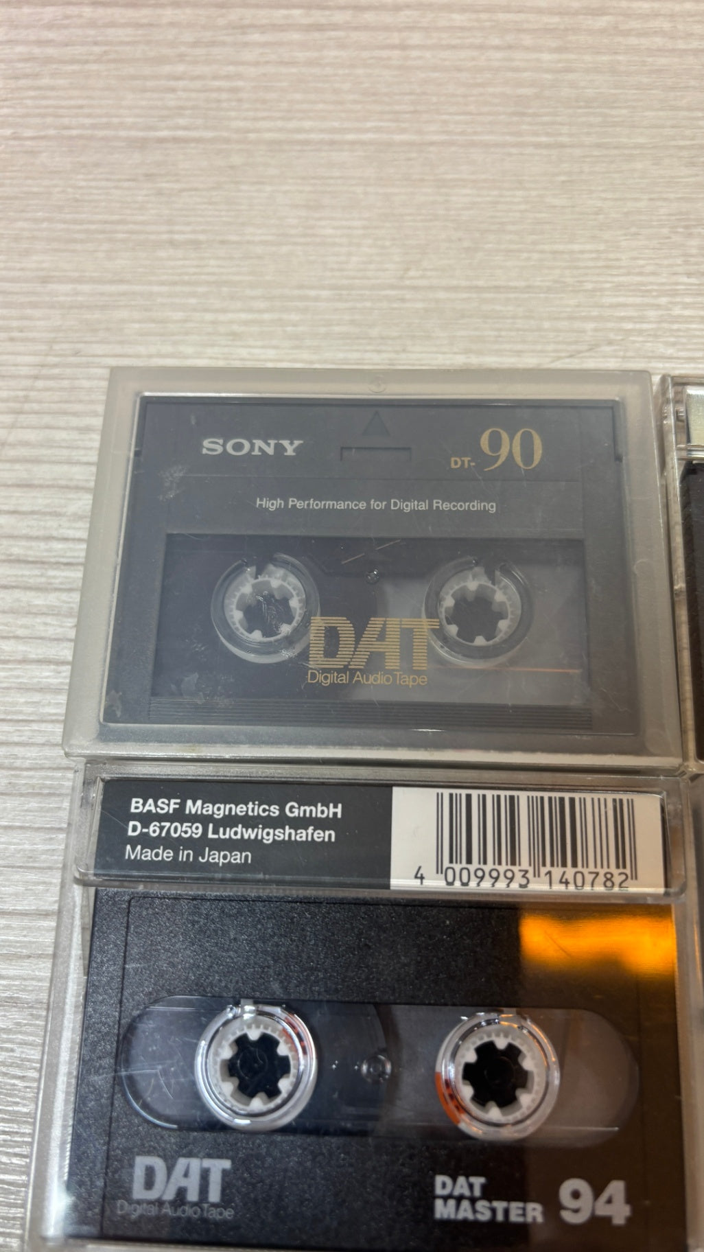 8 DAT-Kassetten Sony Fuji Denon BASF 60–94 Min. nur einmal bespielt