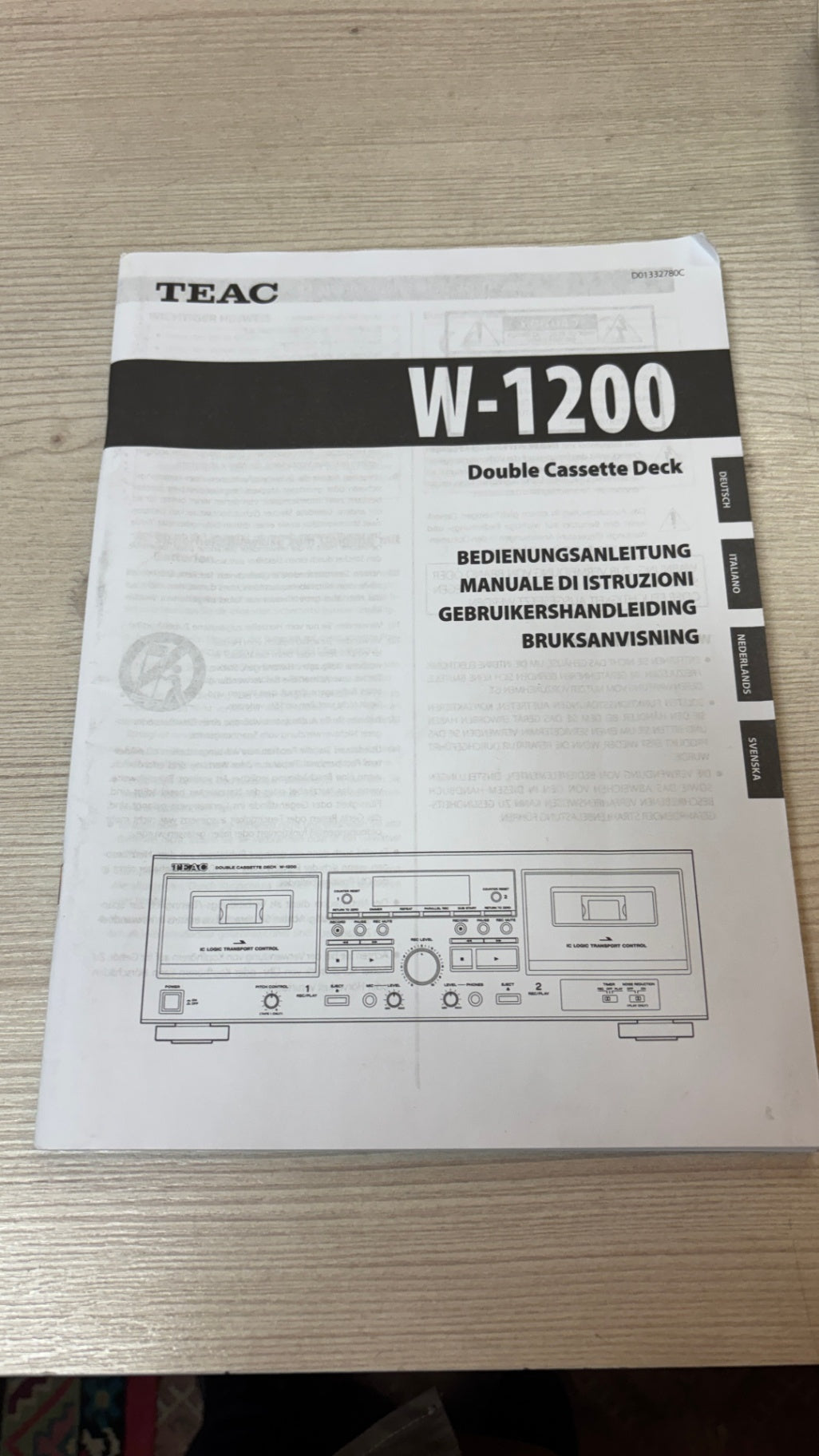 TEAC W-1200 Doppel-Kassettendeck USB mit Bedienungsanleitung getestet