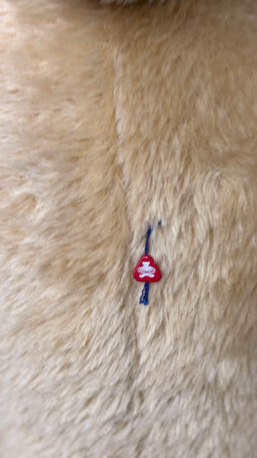Großer Clemens Teddybär beige 75 cm mit Markenanhänger