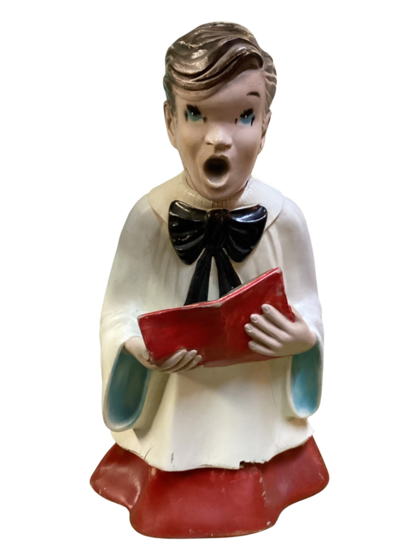 Große Chorsänger Figur mit Lampe 65 cm