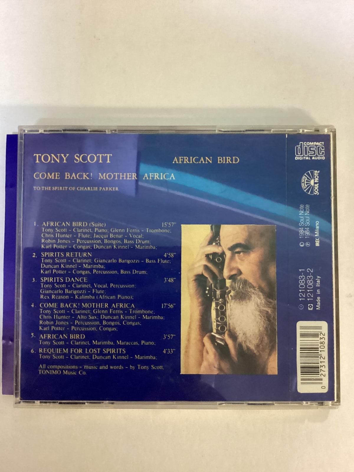Tony Scott – African Bird / Come Back! Mother Africa – CD