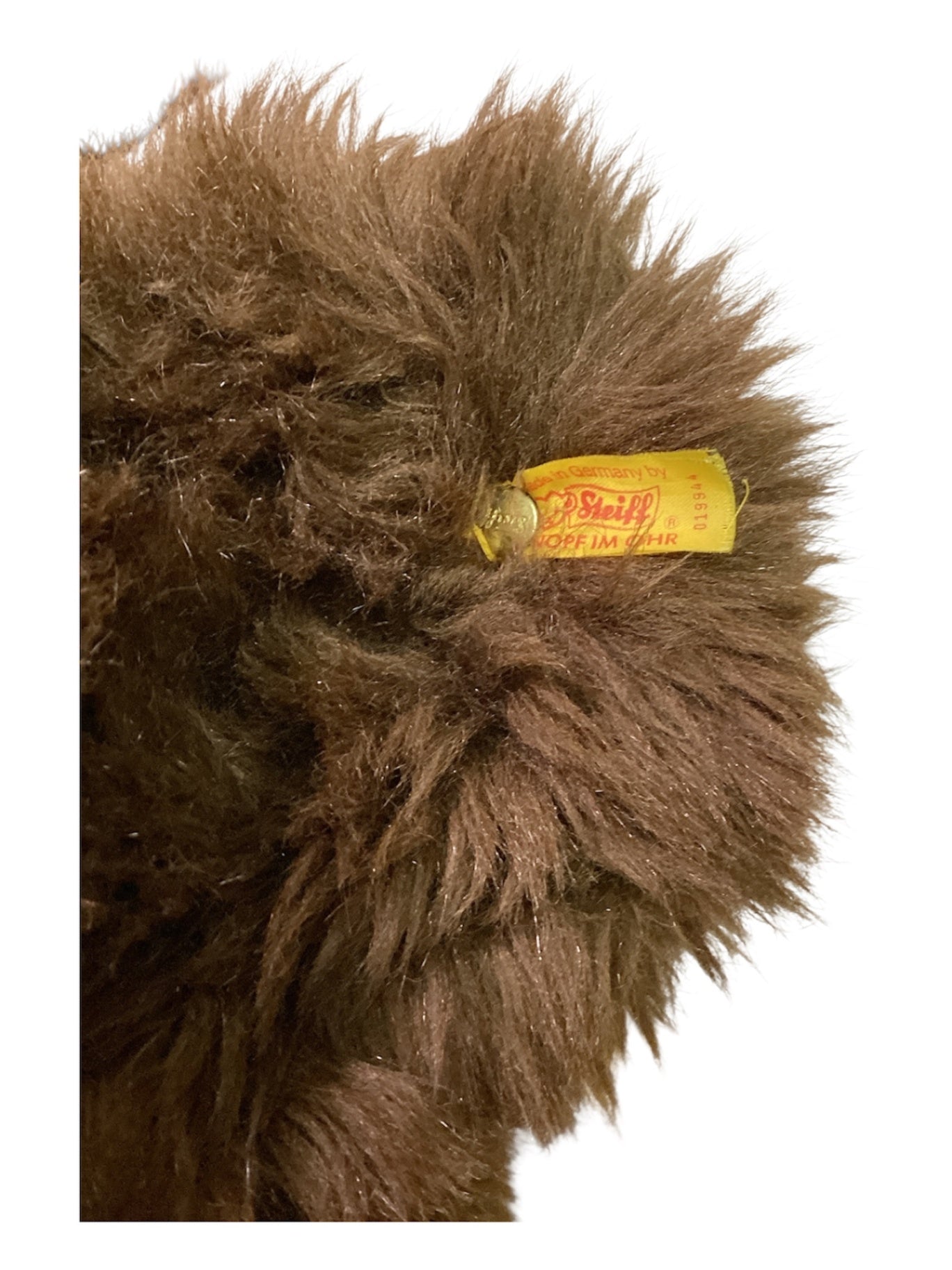 Steiff großer brauner Teddybär ca. 53 cm mit Knopf und Fahne