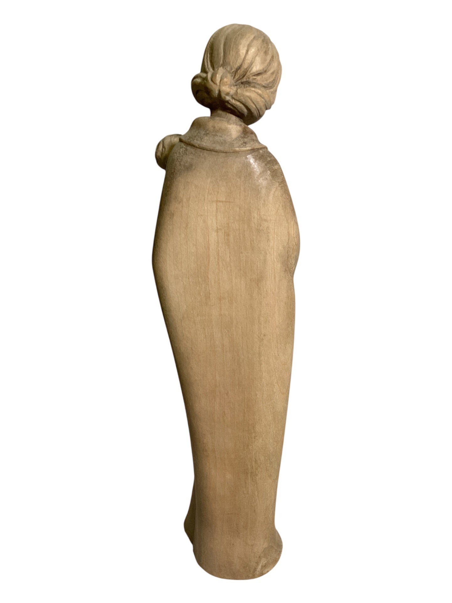 Toni Beur Oberammergau Mutter mit Kind Holzfigur 29 cm