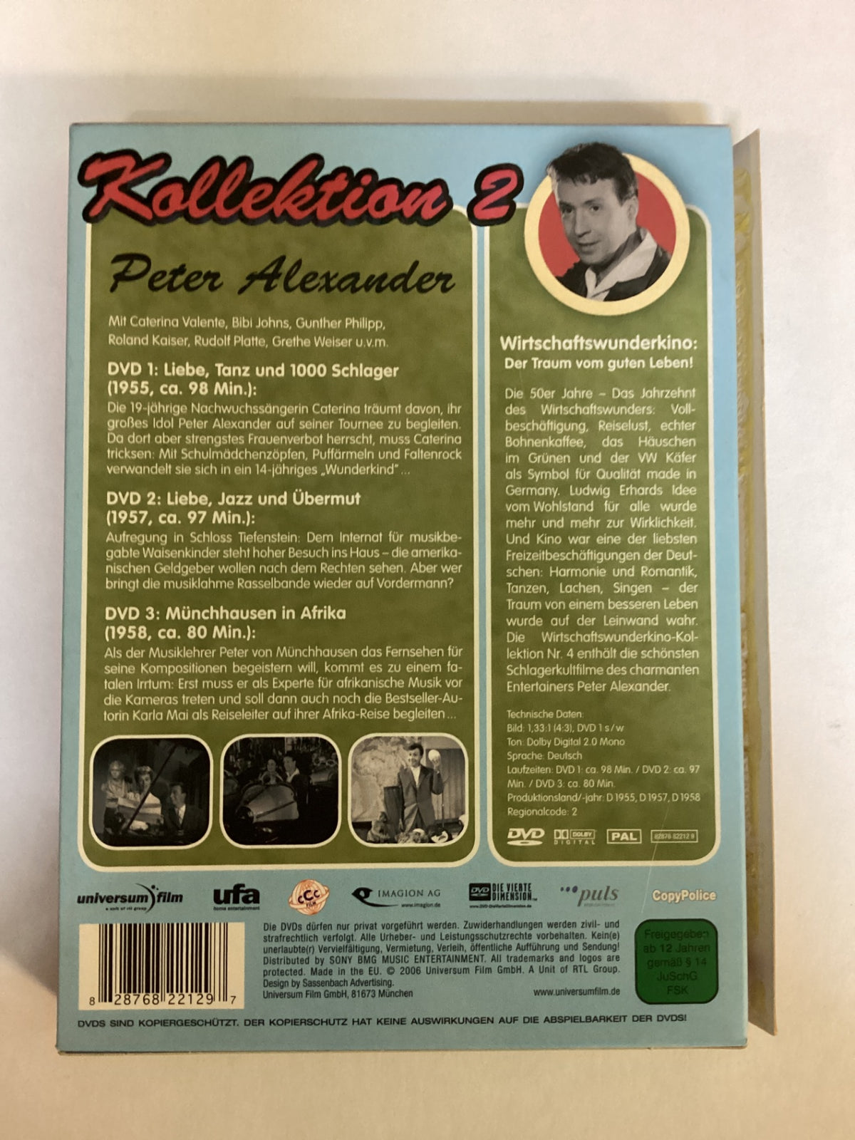 Wirtschaftswunderkino No. 4 – Peter Alexander Kollektion 2 – 3 DVDs