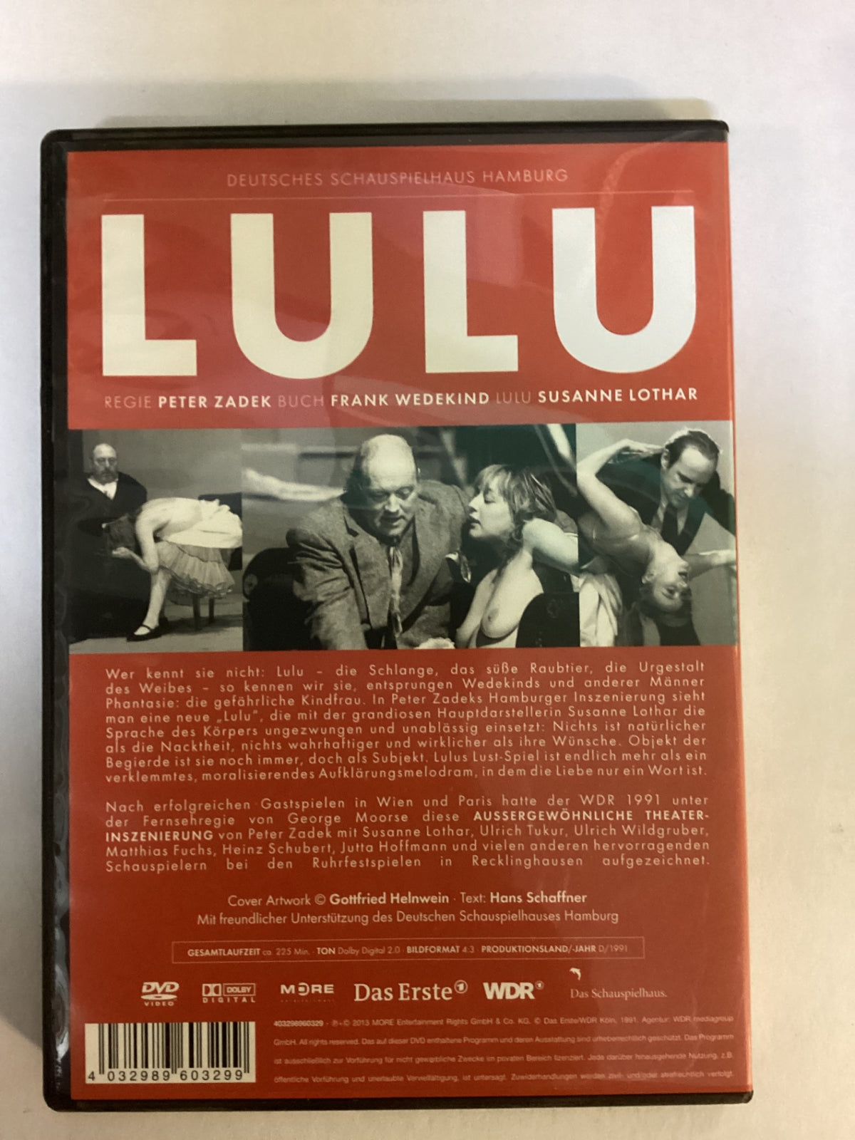 Lulu – Peter Zadek / Susanne Lothar – DVD