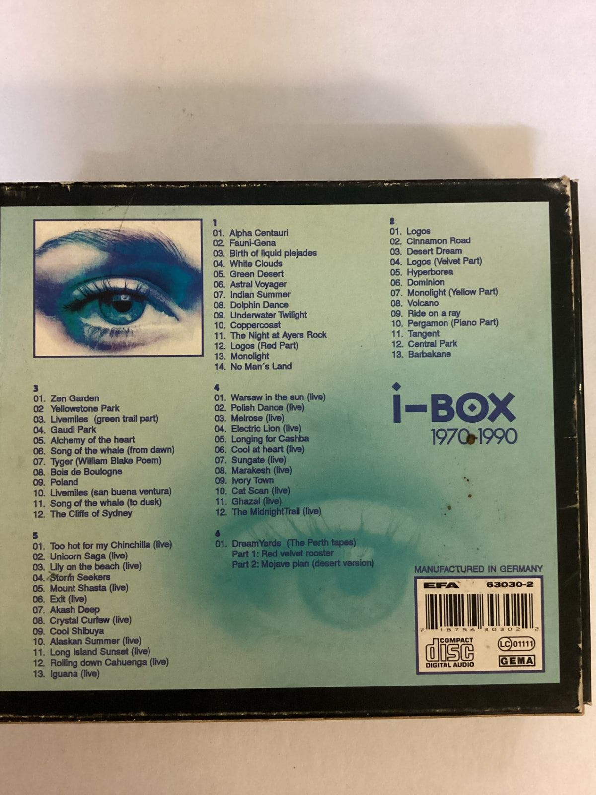 Tangerine Dream – I-Box 1970–1990 – 6 CD Box