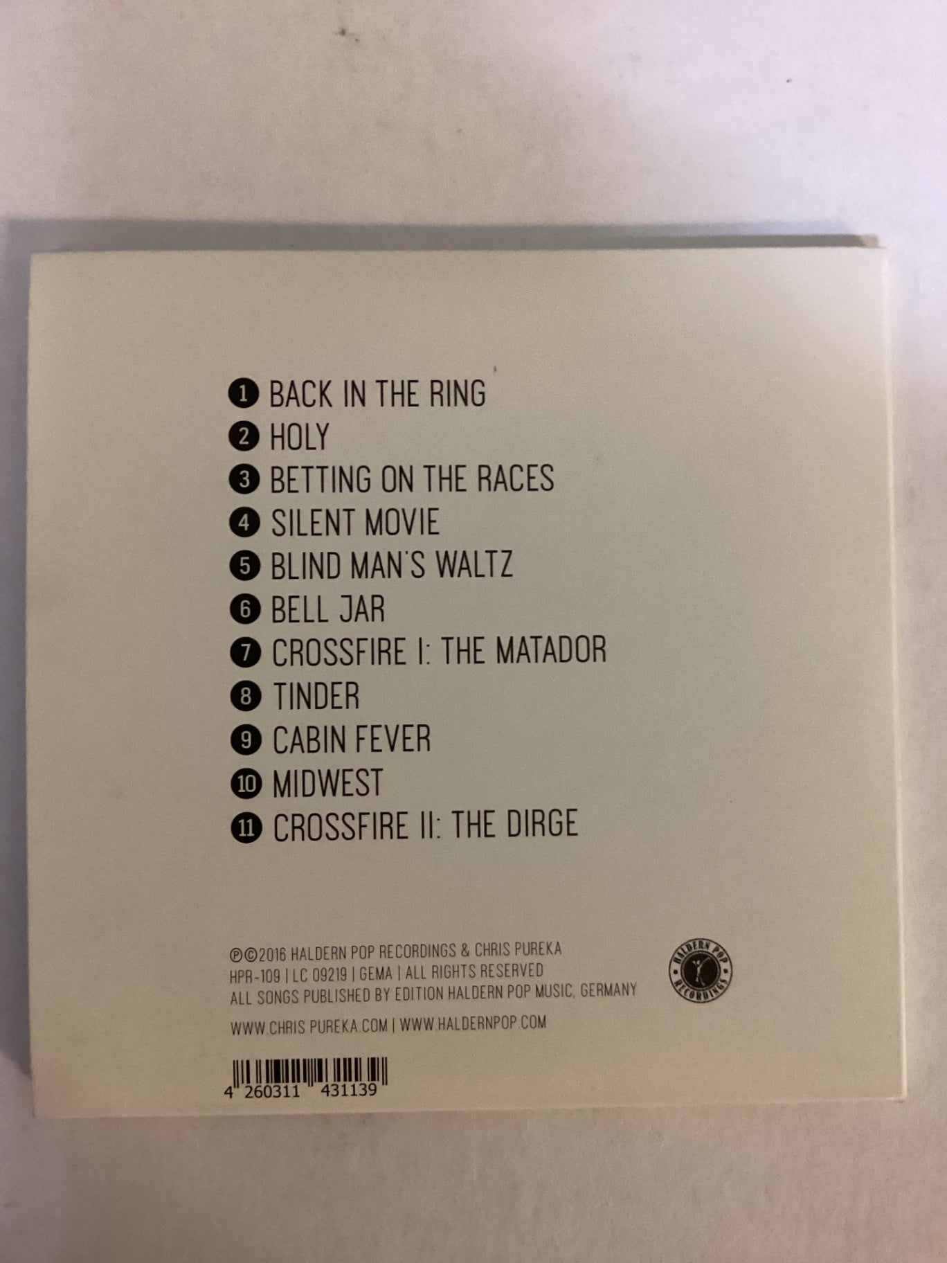 Chris Pureka – Back in the Ring – CD