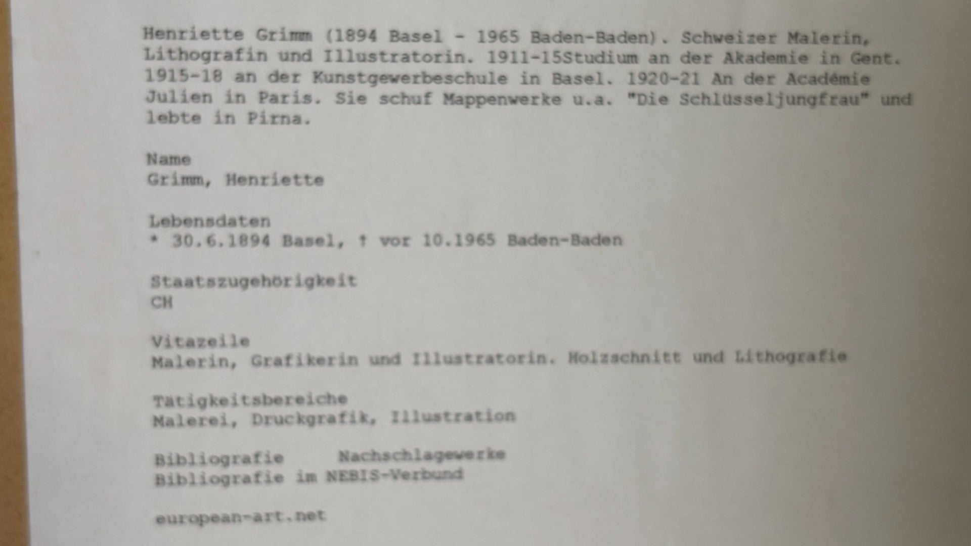 Henriette Grimm Kinderporträt signierte Rötelzeichnung gerahmt