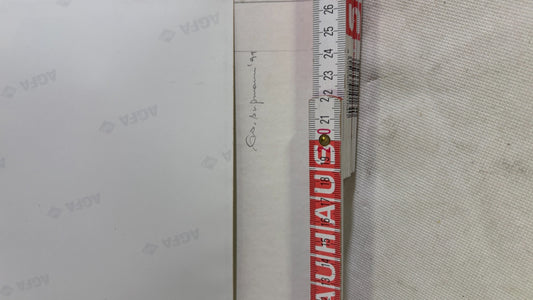 Signiertes Fotokunstwerk grüne und blaue Glasgefäße – 1991