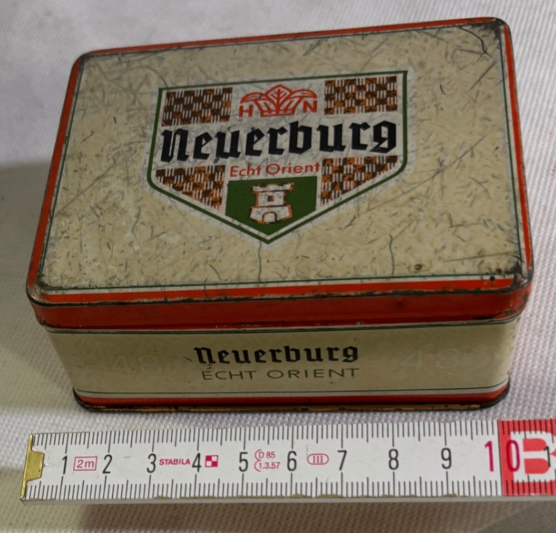 Neuerburg Echt Orient Vintage Tabak-/Zigarettendose Blech
