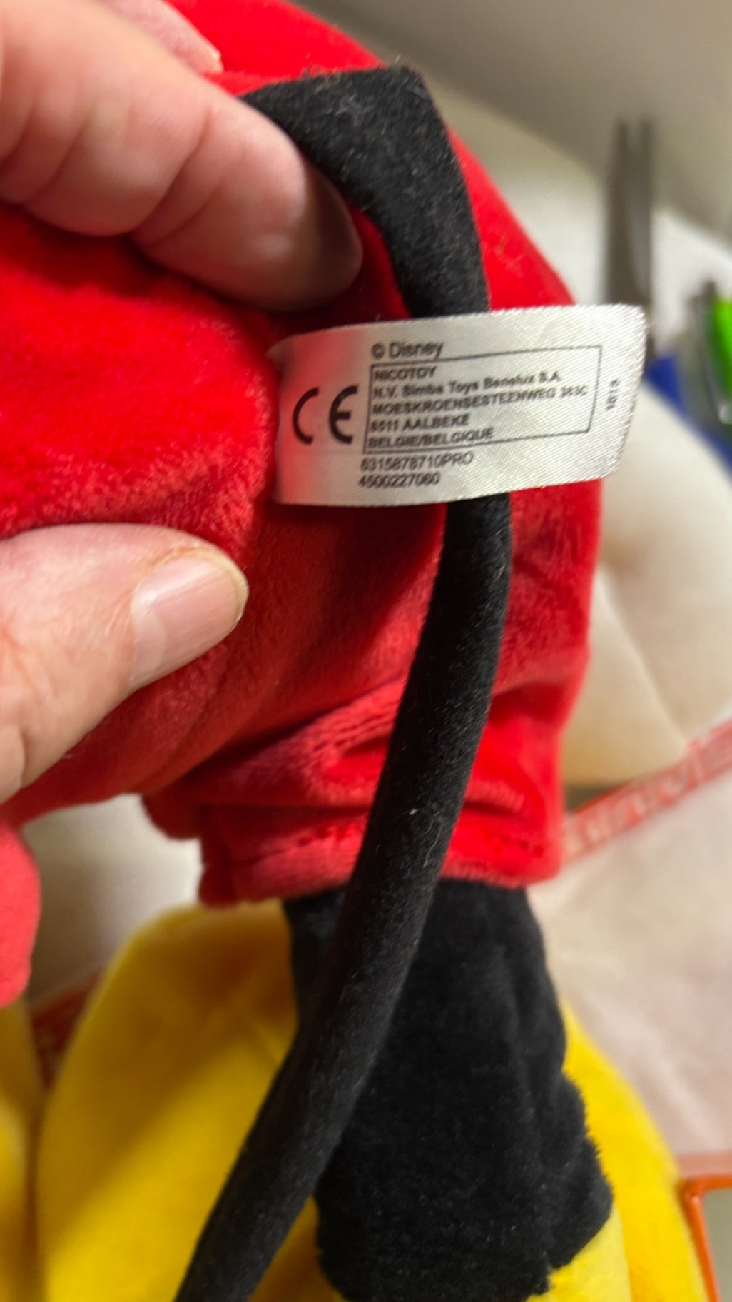 Disney Mickey Mouse Plüschfigur Vintage