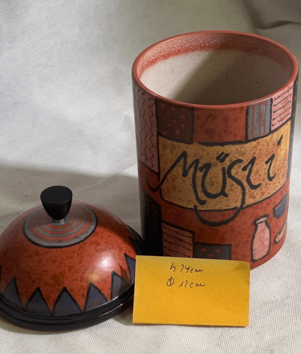 KMK Kupfermühle Castello Keramikdose „Müsli“ mit Deckel