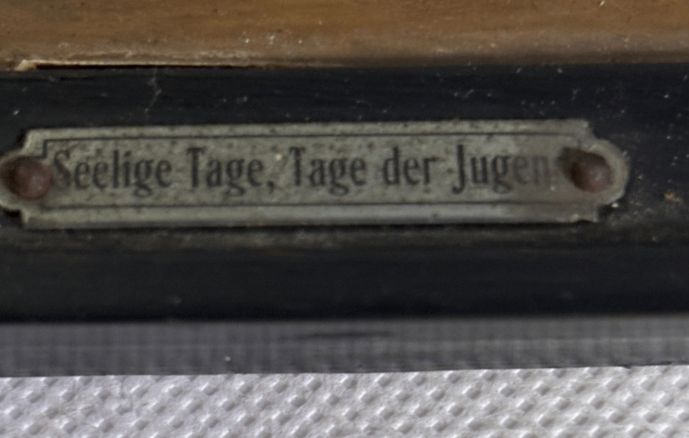Handgemaltes Ölbild „Selige Tage, Tage der Jugend“ nach Wilhelm Kray