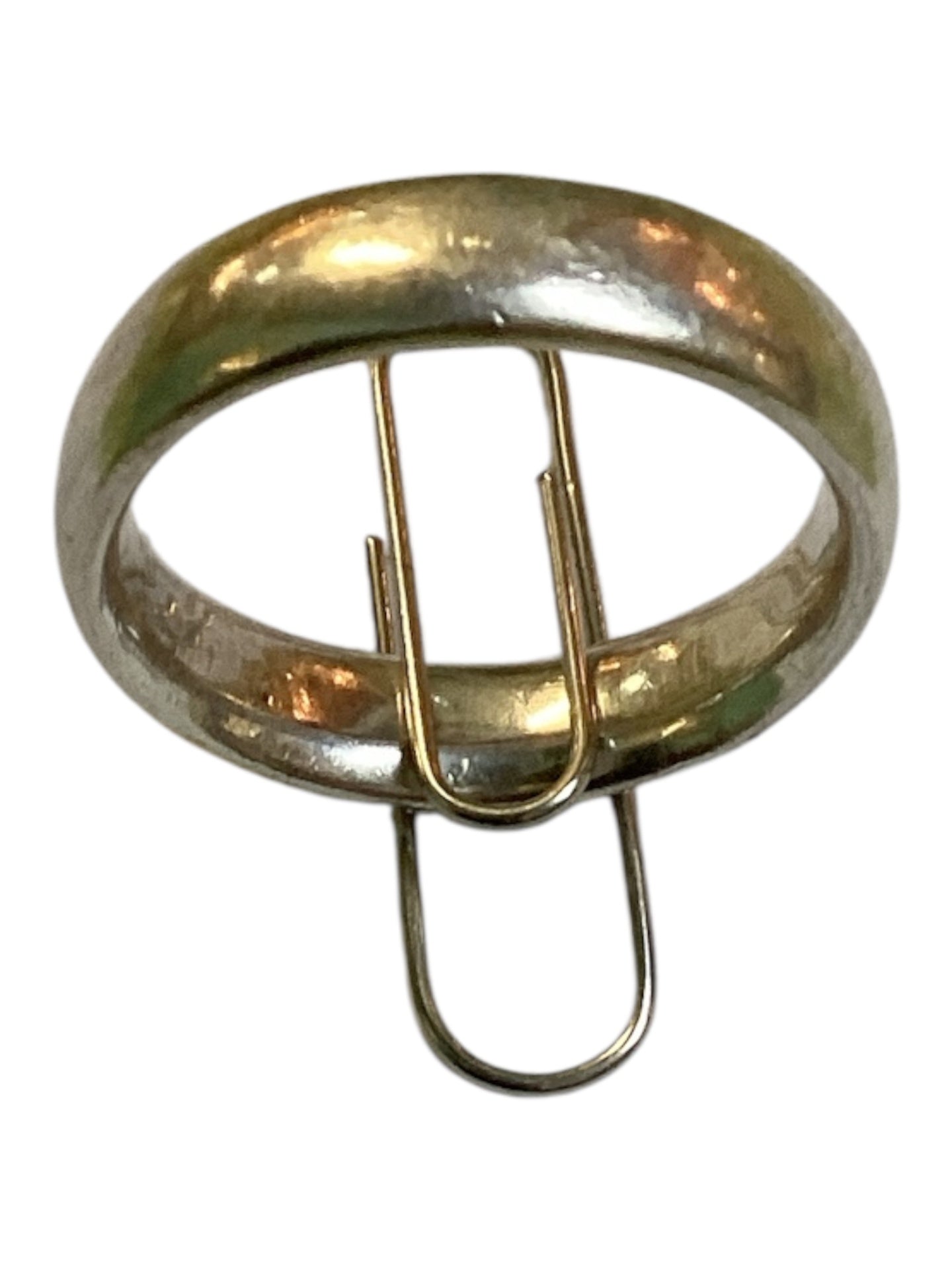 Breiter Silber Bandring – massiv – punziert
