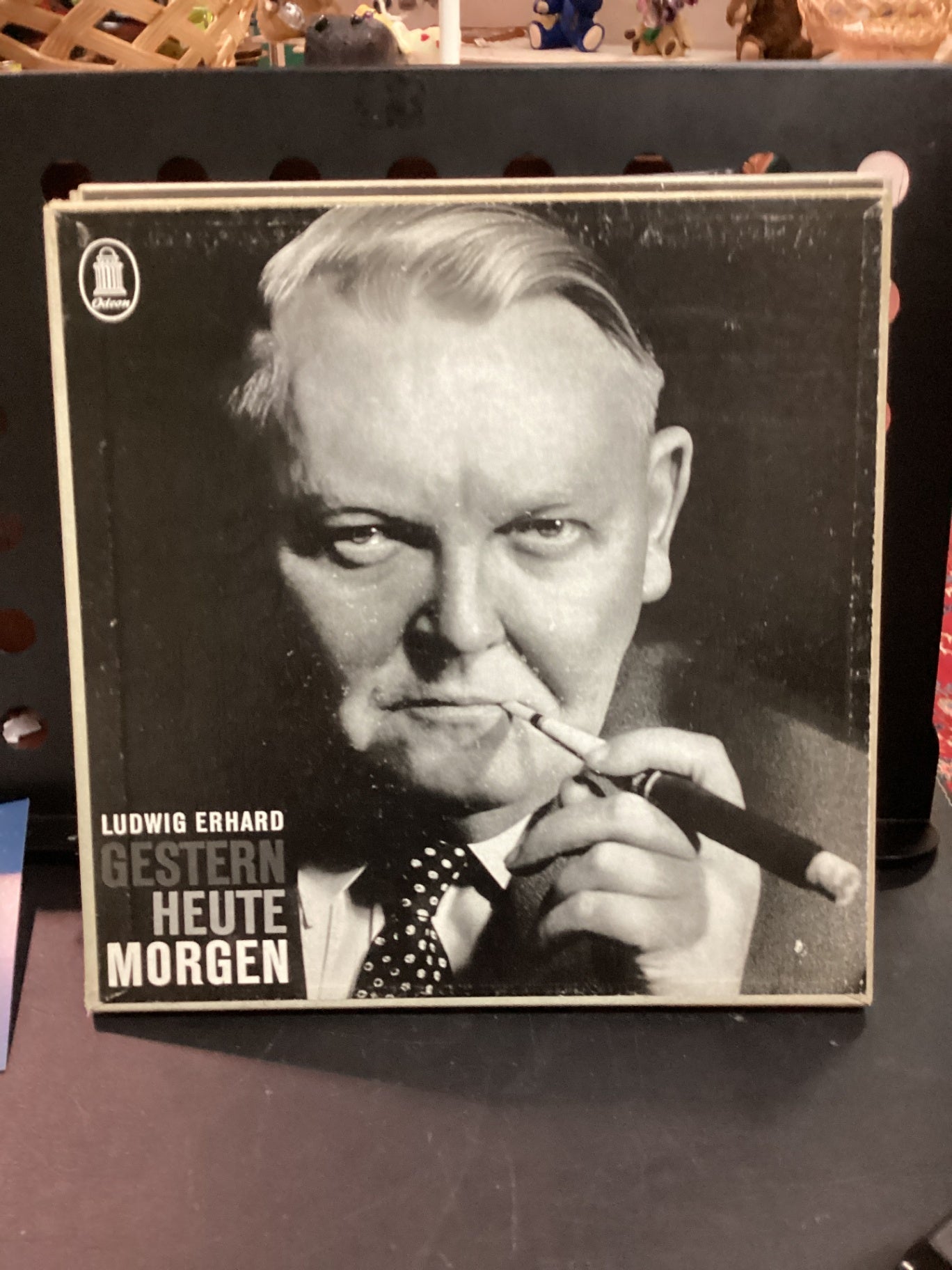 Ludwig Erhard Gestern Heute Morgen 2 LP Box Odeon 1961 + Beilagen