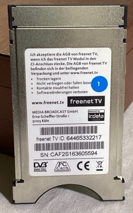 freenet TV CI+ Modul – DVB-T2 HD