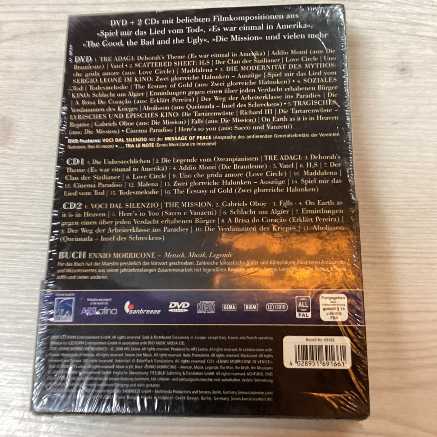 Ennio Morricone in Venice – Deluxe Edition – DVD + 2 CDs + Buch – noch verschweißt