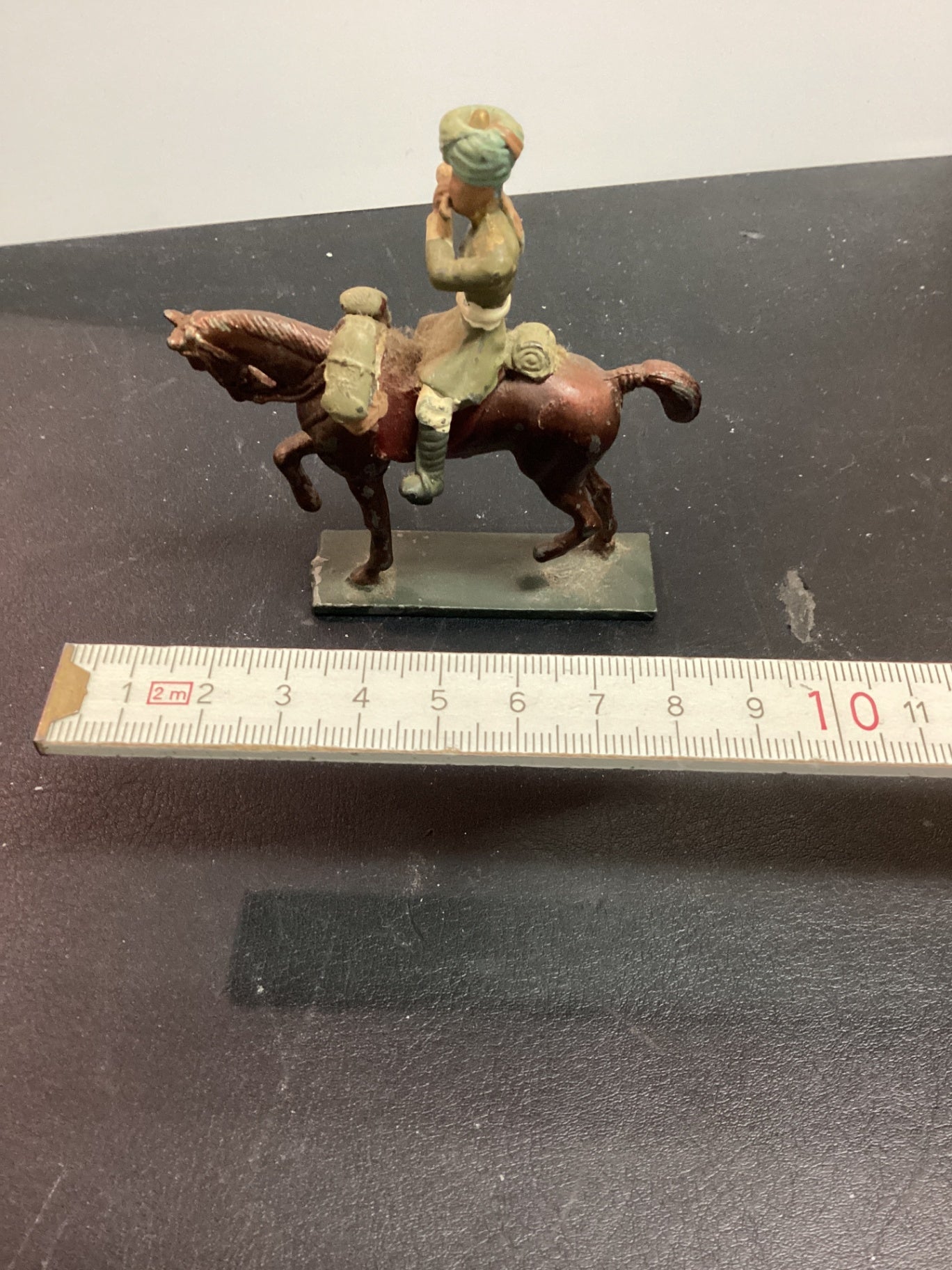 Vintage Reiterfigur orientalischer Reiter auf Pferd ca. 8 cm
