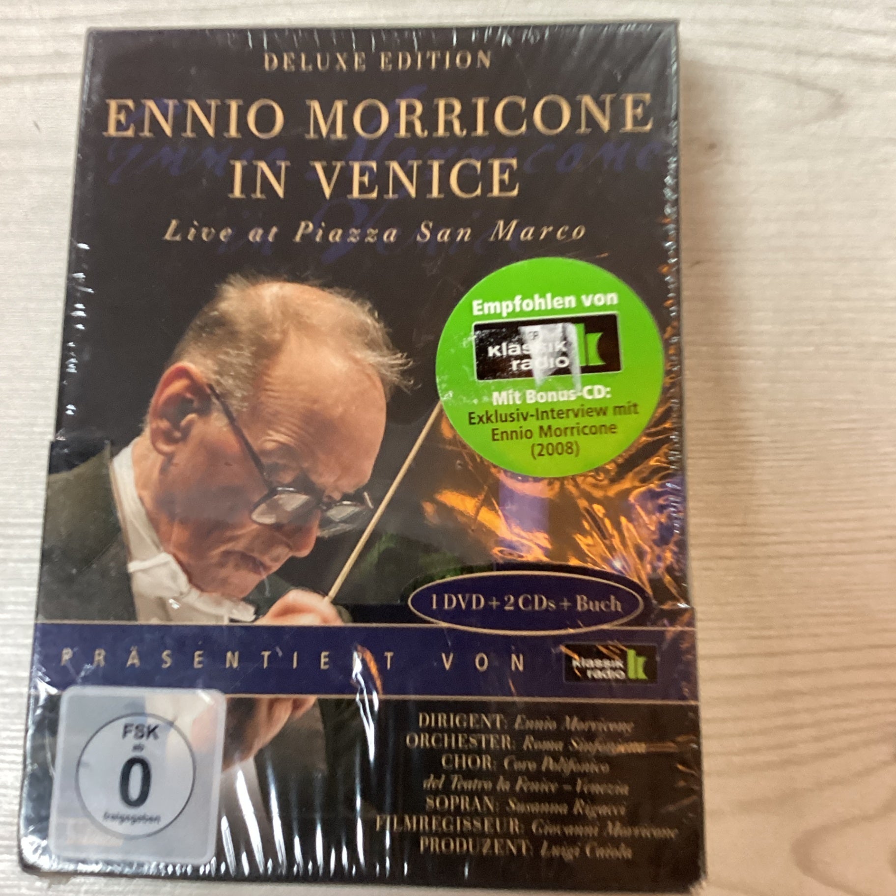Ennio Morricone in Venice – Deluxe Edition – DVD + 2 CDs + Buch – noch verschweißt