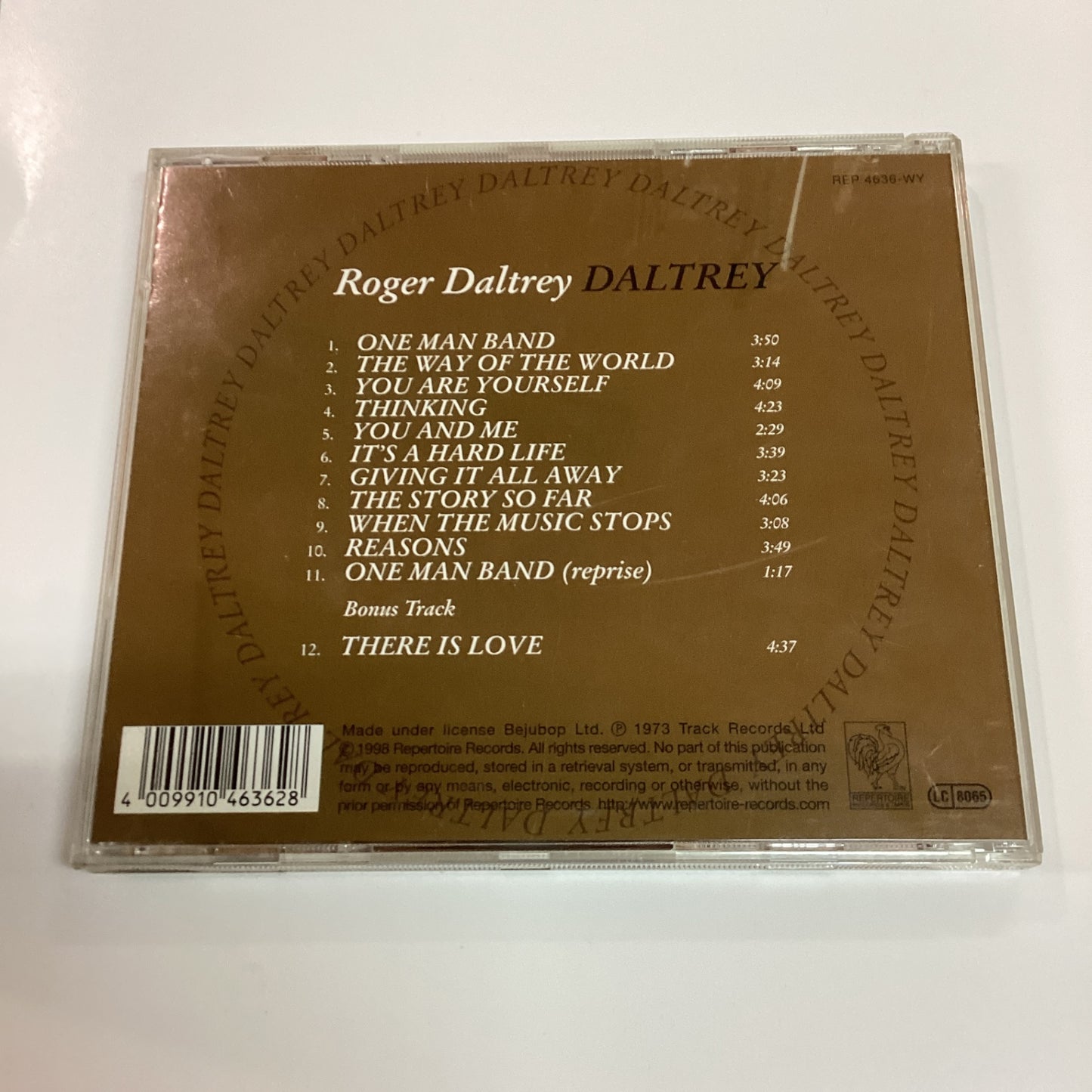 Roger Daltrey – Daltrey – CD 1998 Remaster – REP 4636-WY – Bonus Track