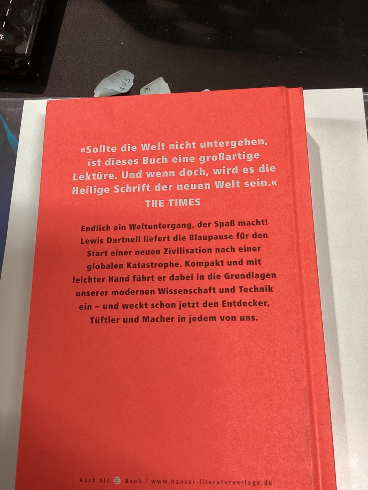 Lewis Dartnell – Das Handbuch für den Neustart der Welt – Hardcover 2014