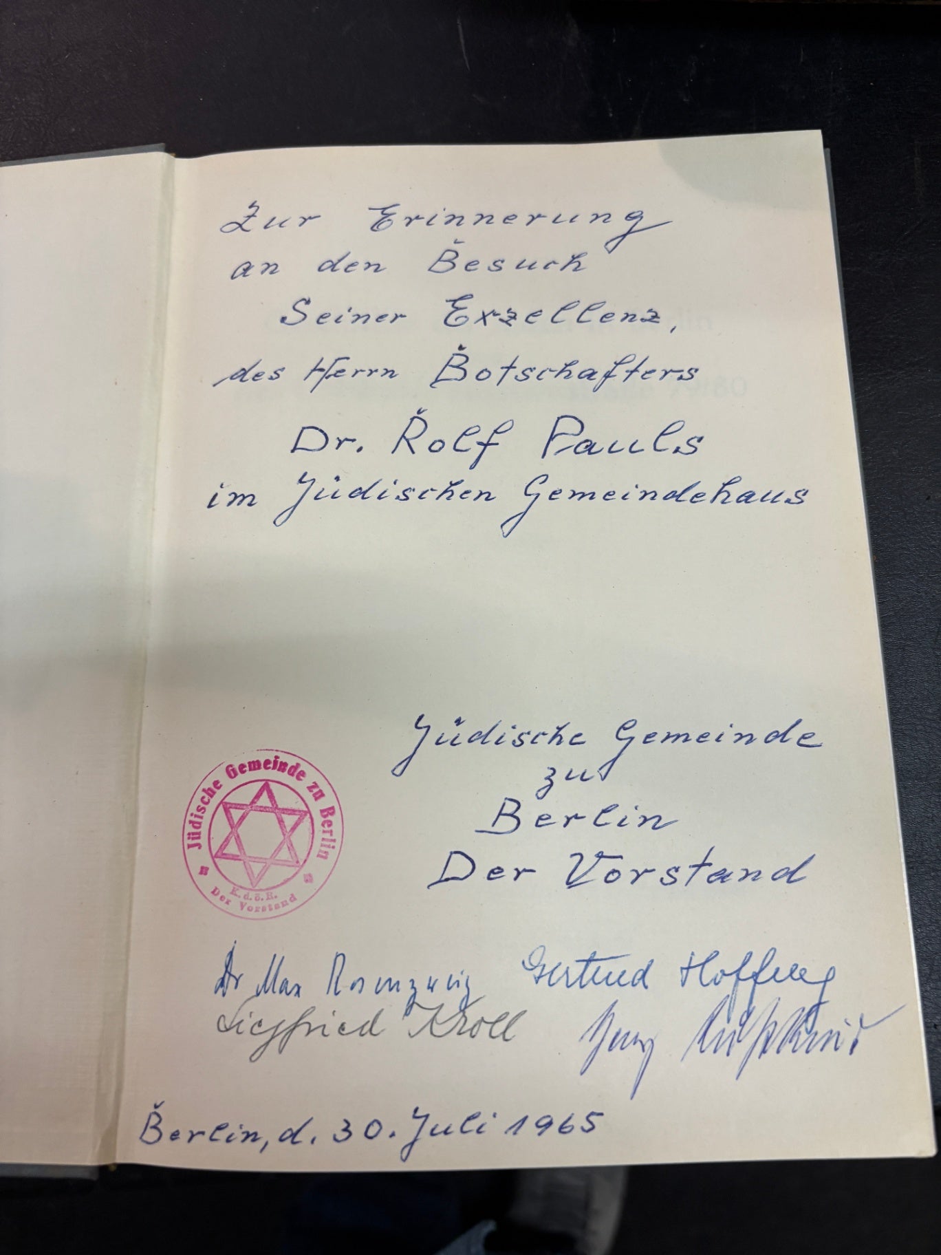 H. G. Sellenthin – Geschichte der Juden in Berlin – Festschrift 1959