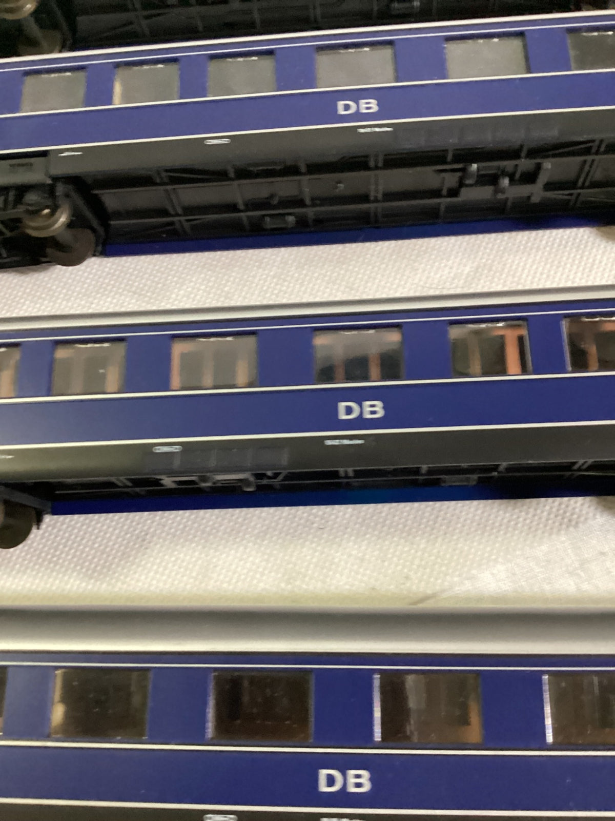 Rivarossi 2900 H0 Wagenset Blauer Enzian DB 5-teilig ohne Kupplungen
