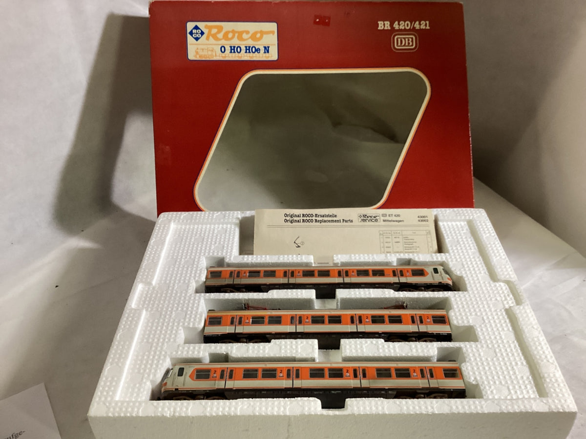 ROCO H0 43001 S-Bahn ET 420/421 DB orange – 3-teilig – OVP