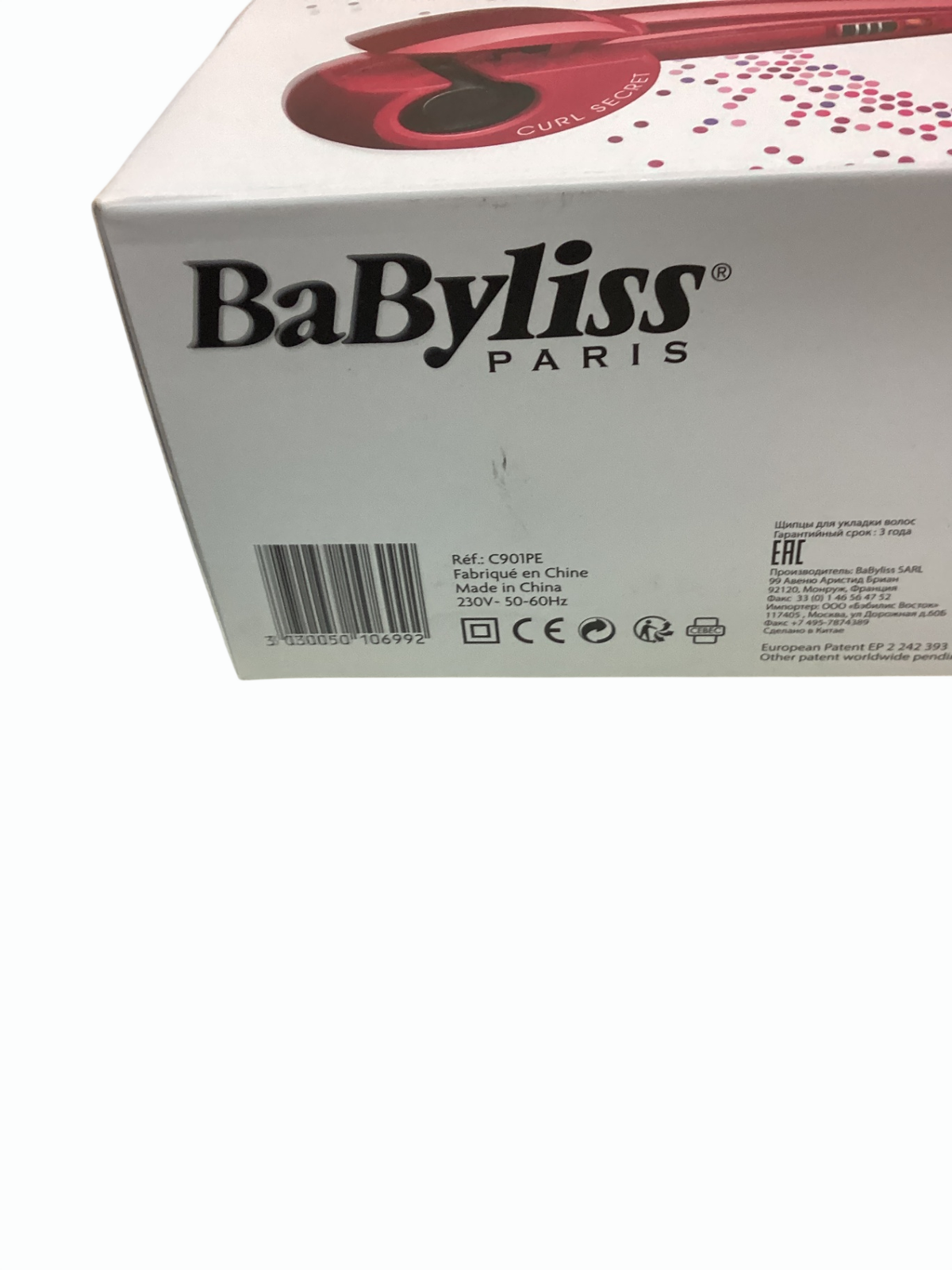 BaByliss C901PE Fashion Curl Secret Pink automatischer Lockenstyler mit OVP
