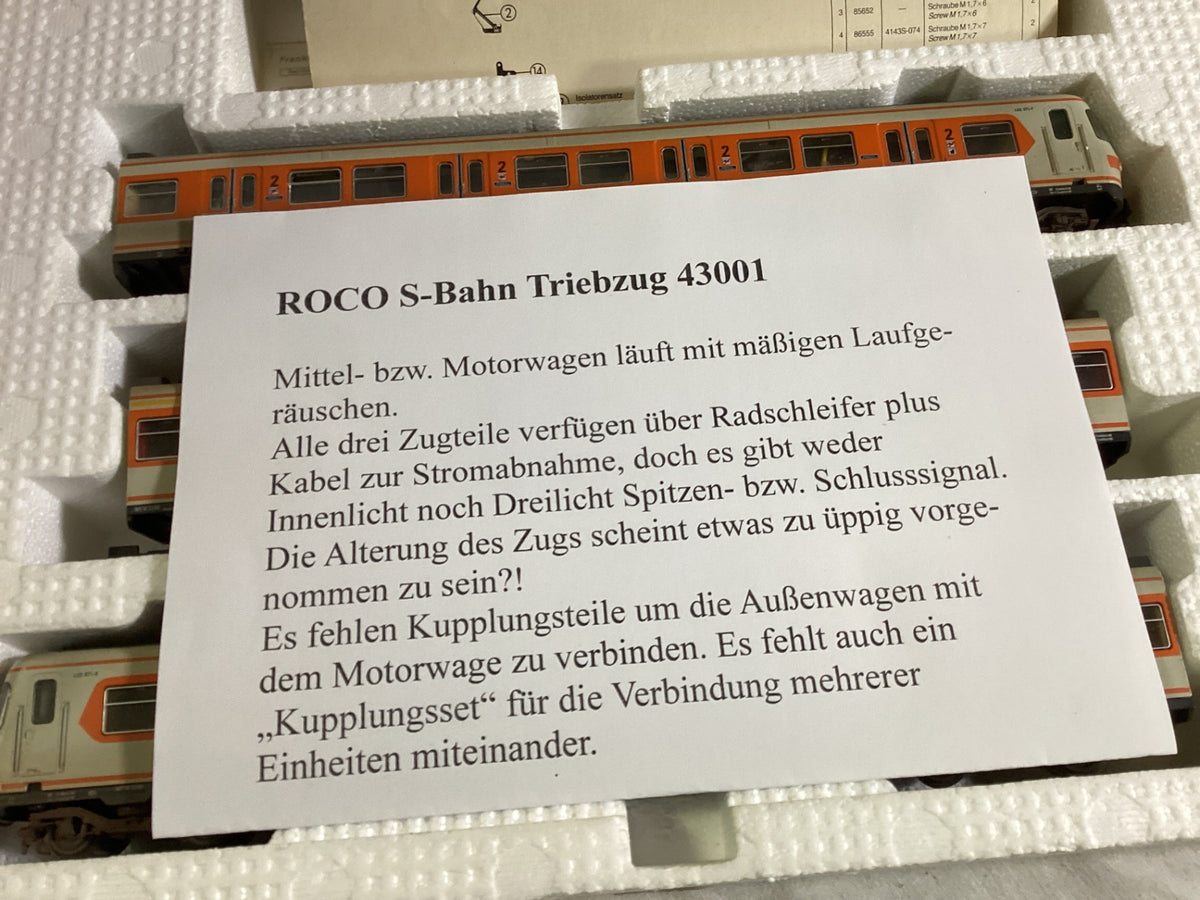 ROCO H0 43001 S-Bahn ET 420/421 DB orange – 3-teilig – OVP