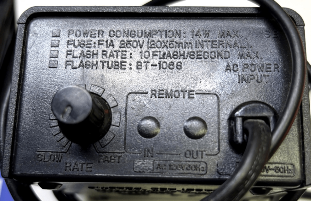 American DJ S-81 Mini Strobe – Xenon Stroboskop – Blitzfrequenz regelbar