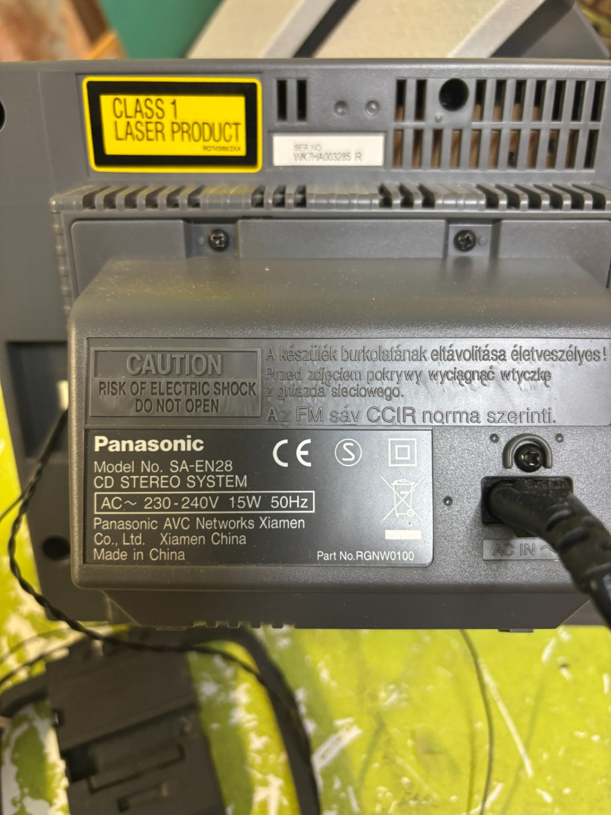 Panasonic SA-EN28 CD-Stereoanlage mit 2 Lautsprechern – getestet
