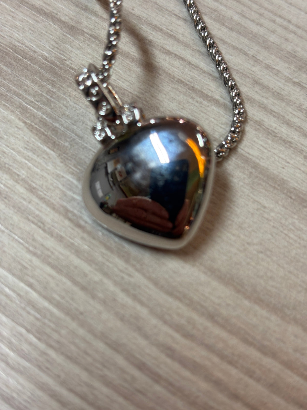 Swarovski Kette, rotes Herz