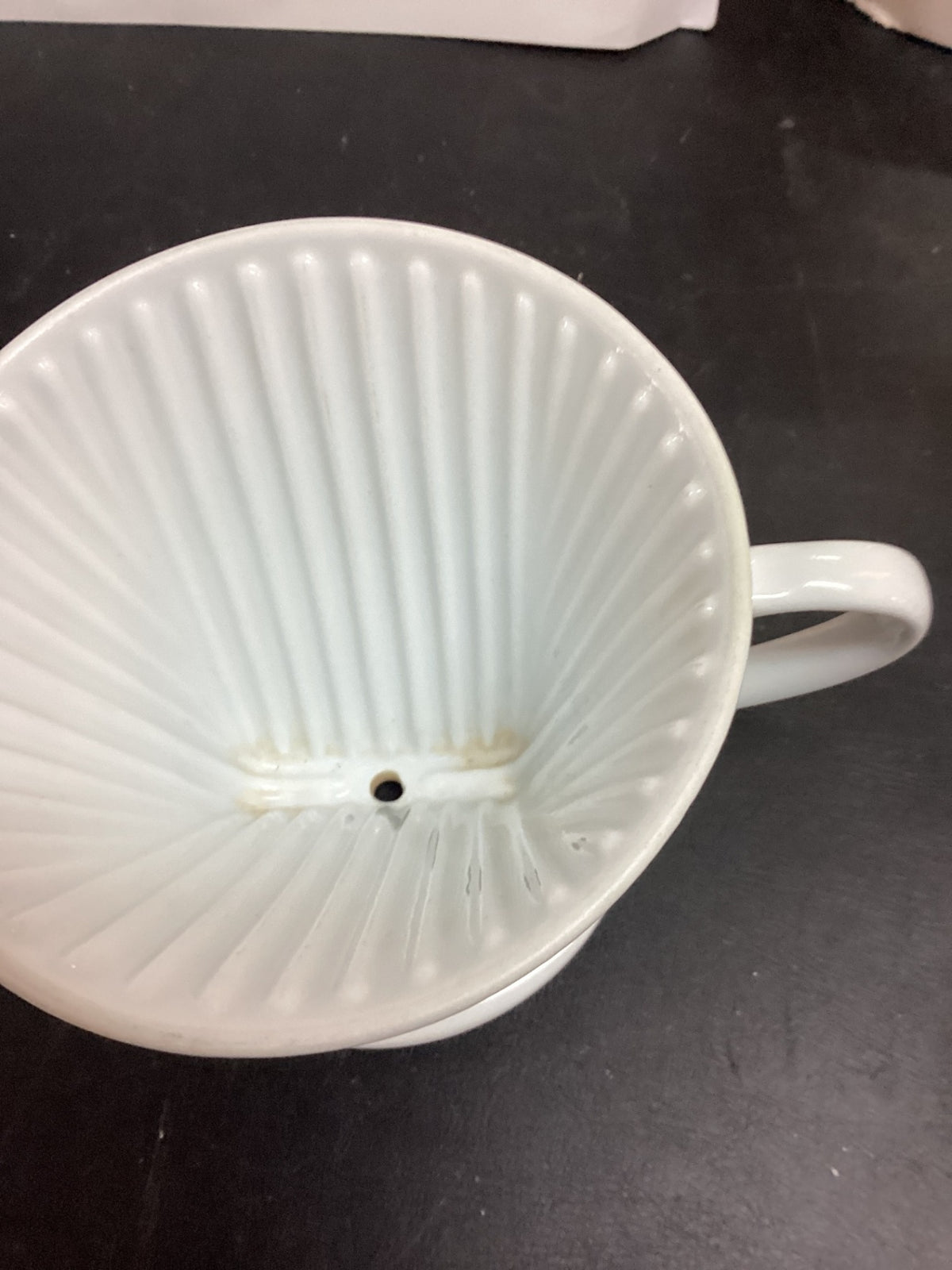 Melitta Kaffeefilter 102 aus weißem Porzellan, Handfilter
